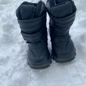 Toddler Black Winter Boots